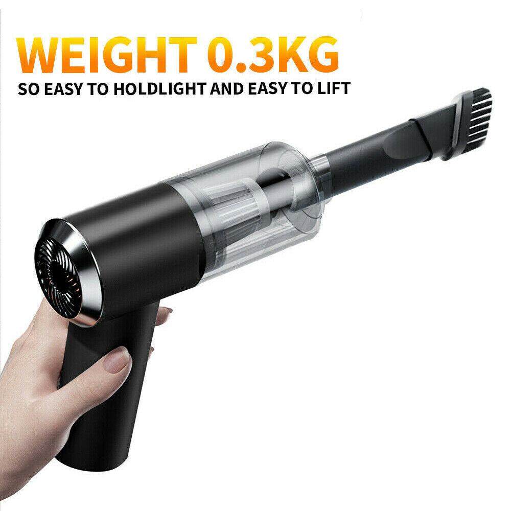 This Cordless Handheld Rechargeable Vacuum Cleaner has plenty of power to clean up those hard messes. Perfect for indoors and out, to clean your car and vacuum in the cracks for a deep clean feel. Easy to use and rechargeable, so no cord to hassle with, as you can use this anywhere