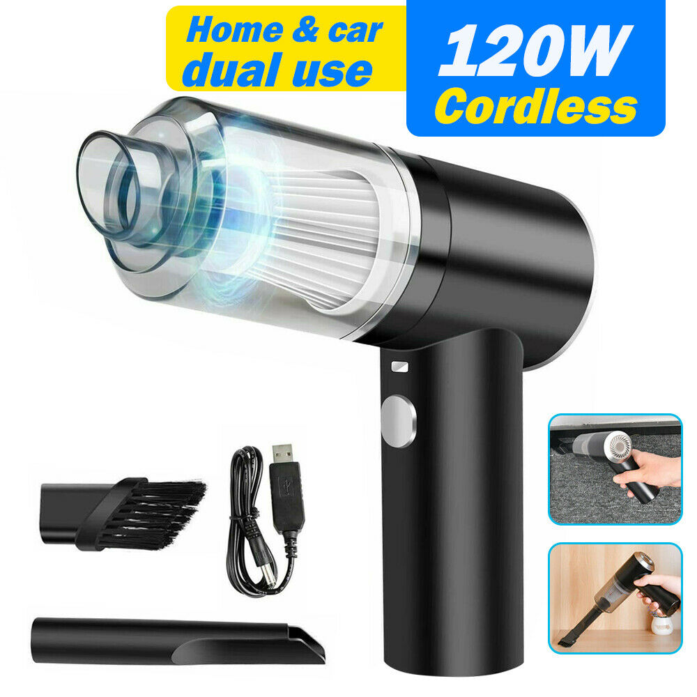 This Cordless Handheld Rechargeable Vacuum Cleaner has plenty of power to clean up those hard messes. Perfect for indoors and out, to clean your car and vacuum in the cracks for a deep clean feel. Easy to use and rechargeable, so no cord to hassle with, as you can use this anywhere