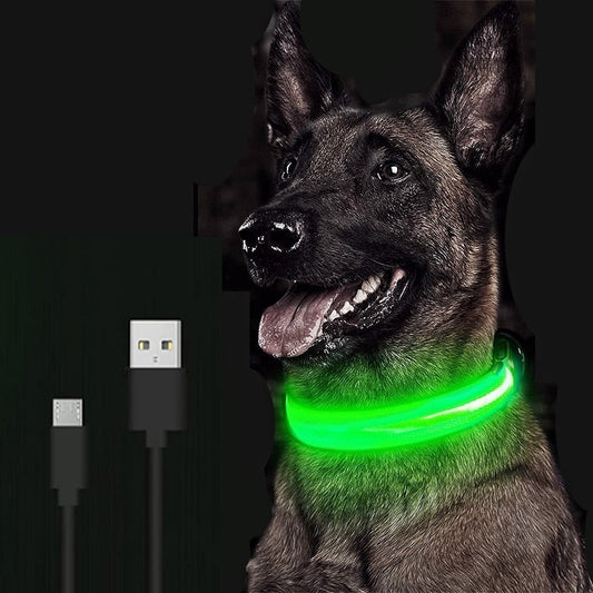 Adjustable LED Glowing Pet Collar