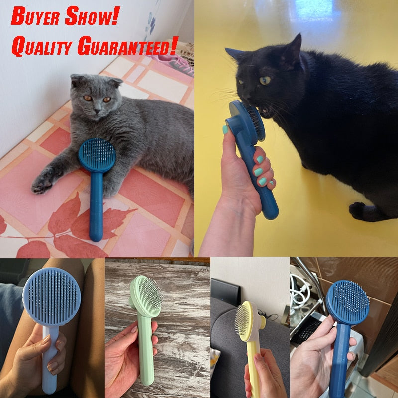 One-key Pet Hair Removal Brush